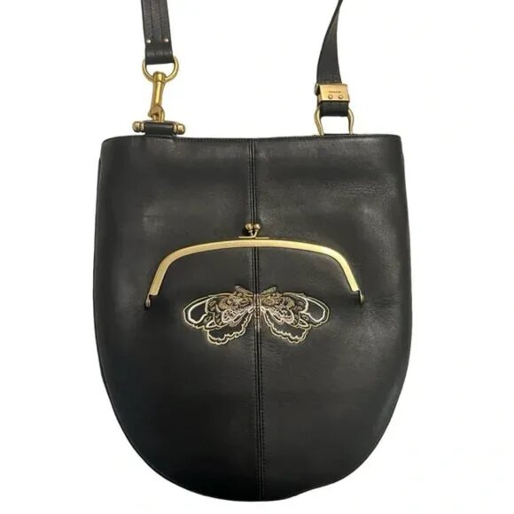 Coach x Chelsea Champlain Bonnie Cashin Sling Bag Kisslock & Tattoo Graphics - Picture 2 of 8